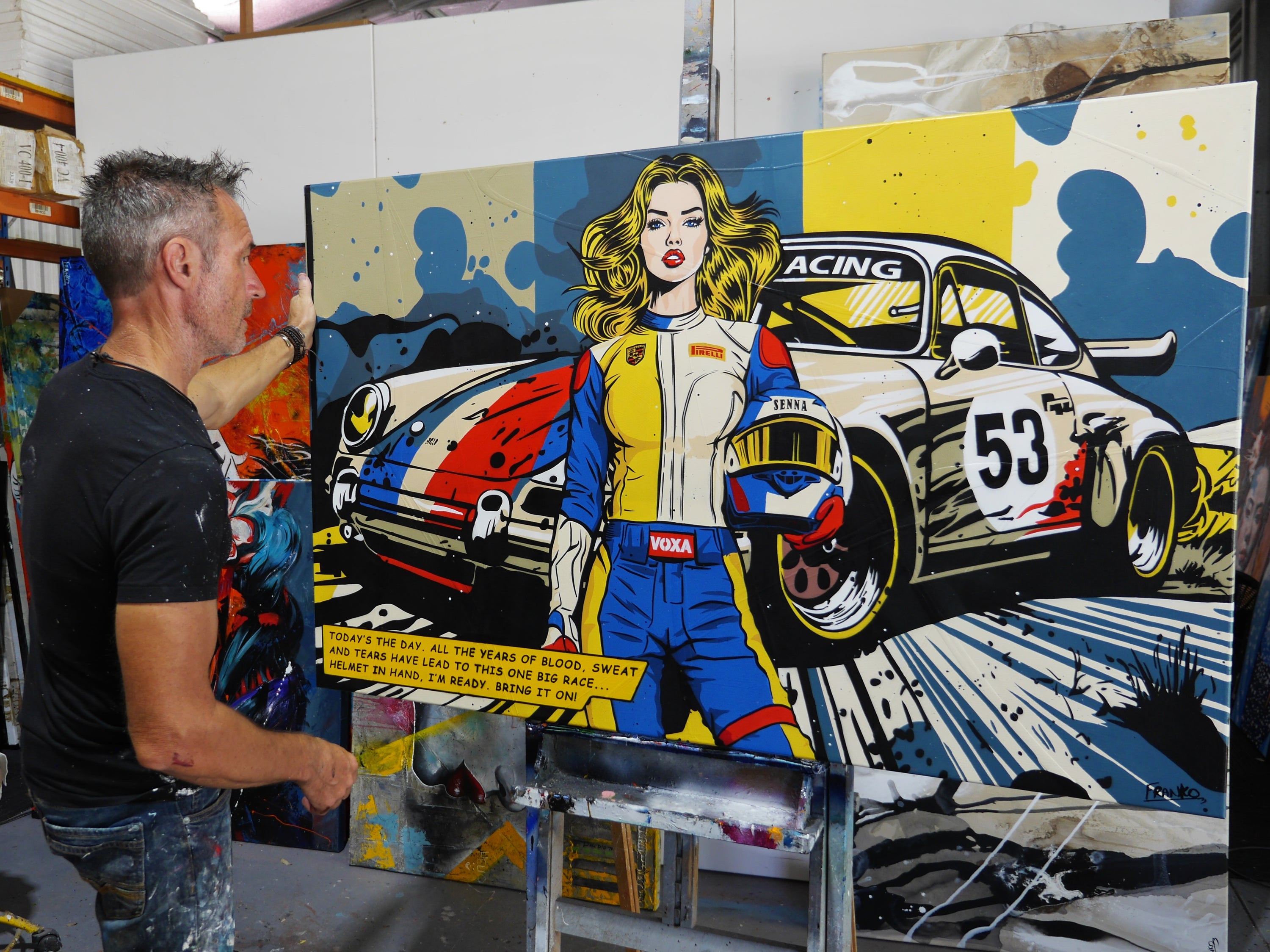 Drive It 160cm x 100cm Classic Pop Art Painting (SOLD)