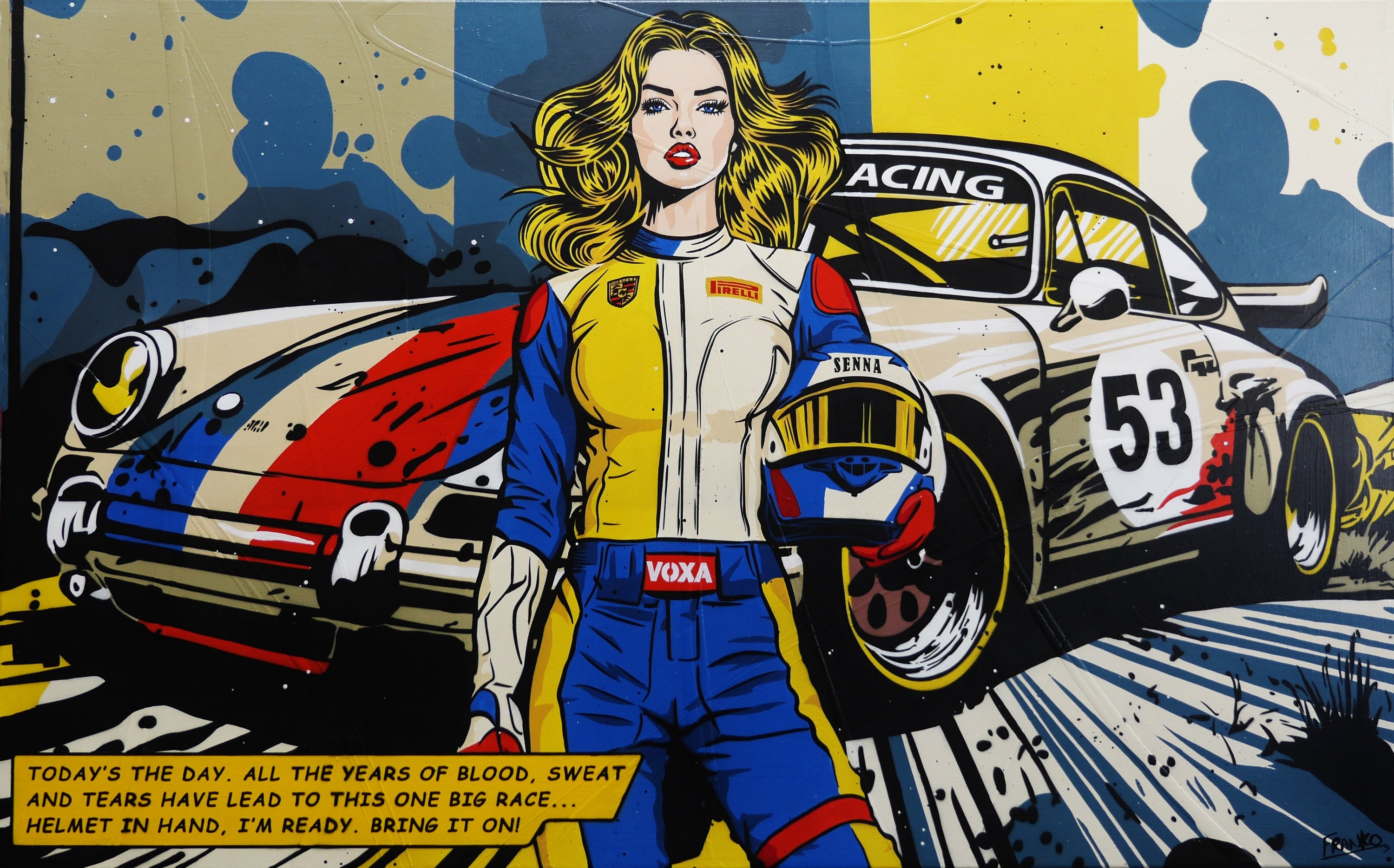 Drive It 160cm x 100cm Classic Pop Art Painting (SOLD)