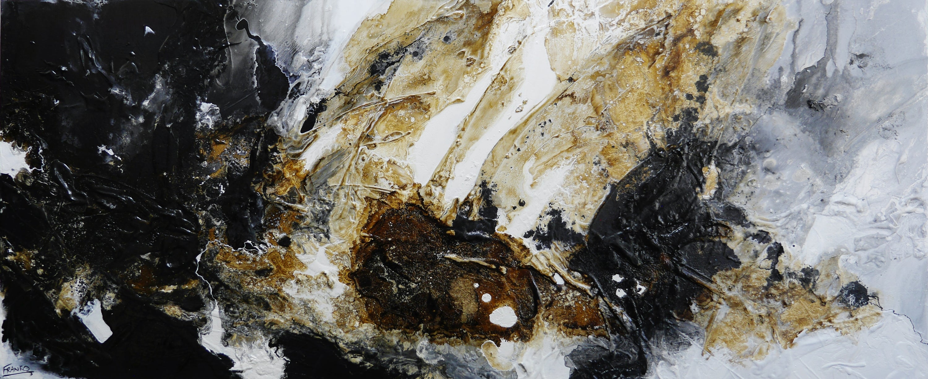 Temptation 240cm x 100cm Textured Abstract Painting (SOLD)