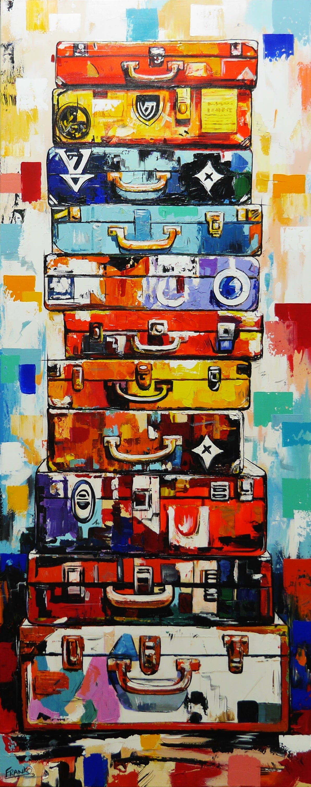 Next Stop 200cm x 80cm Textured Abstract Realism Painting (SOLD)