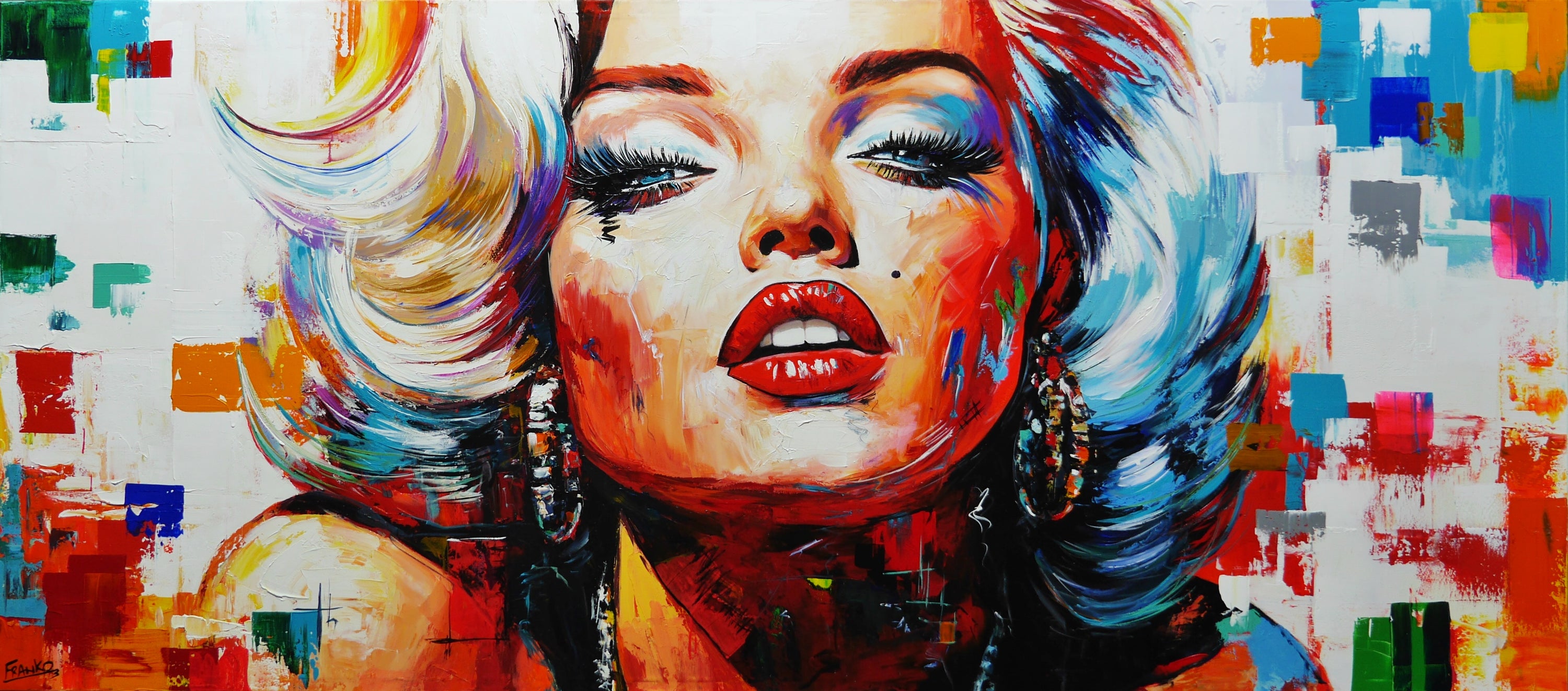 Hot Stuff 270cm x 120cm FRAME INC Textured Abstract Realism Painting