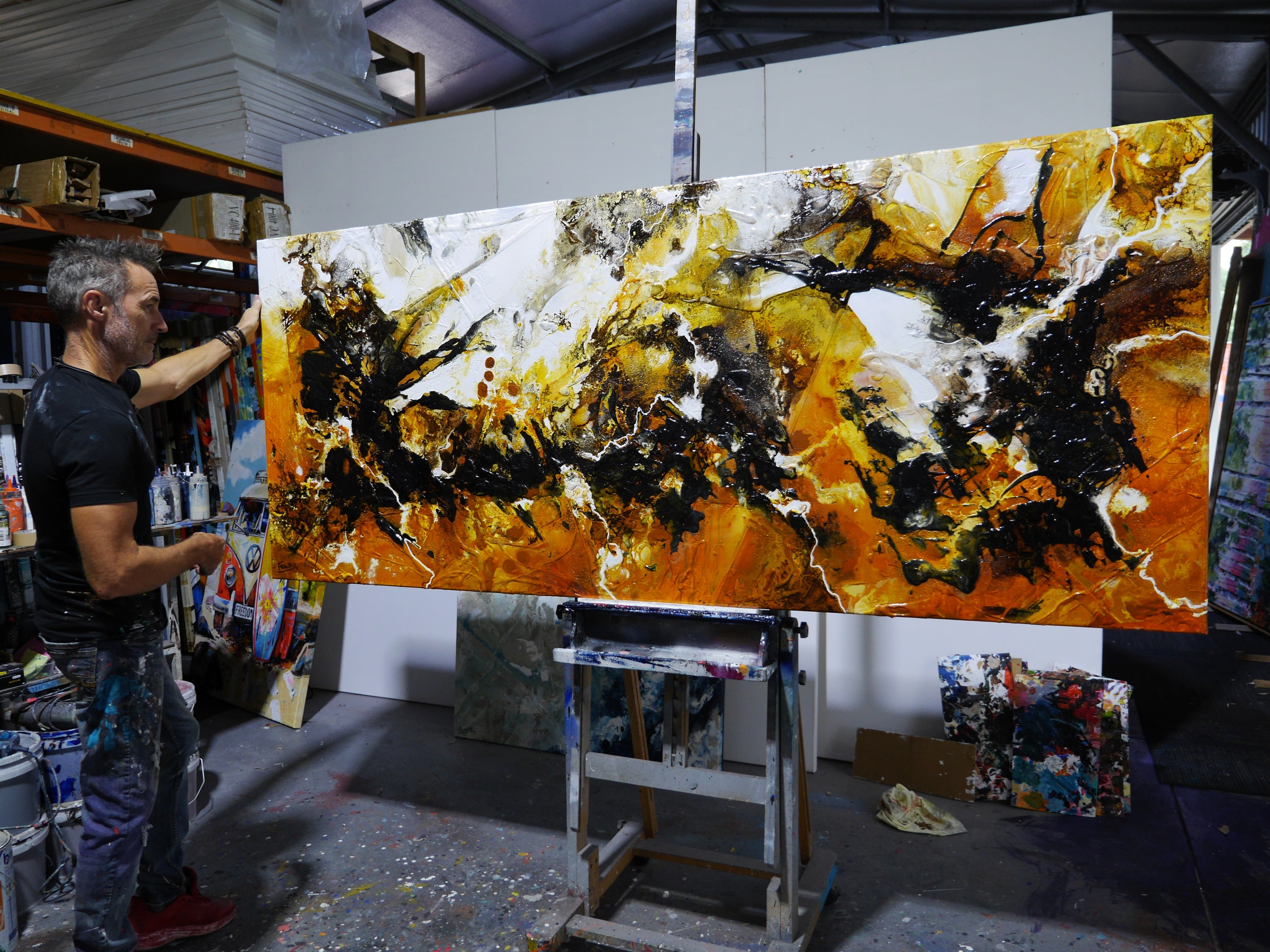 Ascension 240cm x 100cm Textured Abstract Painting