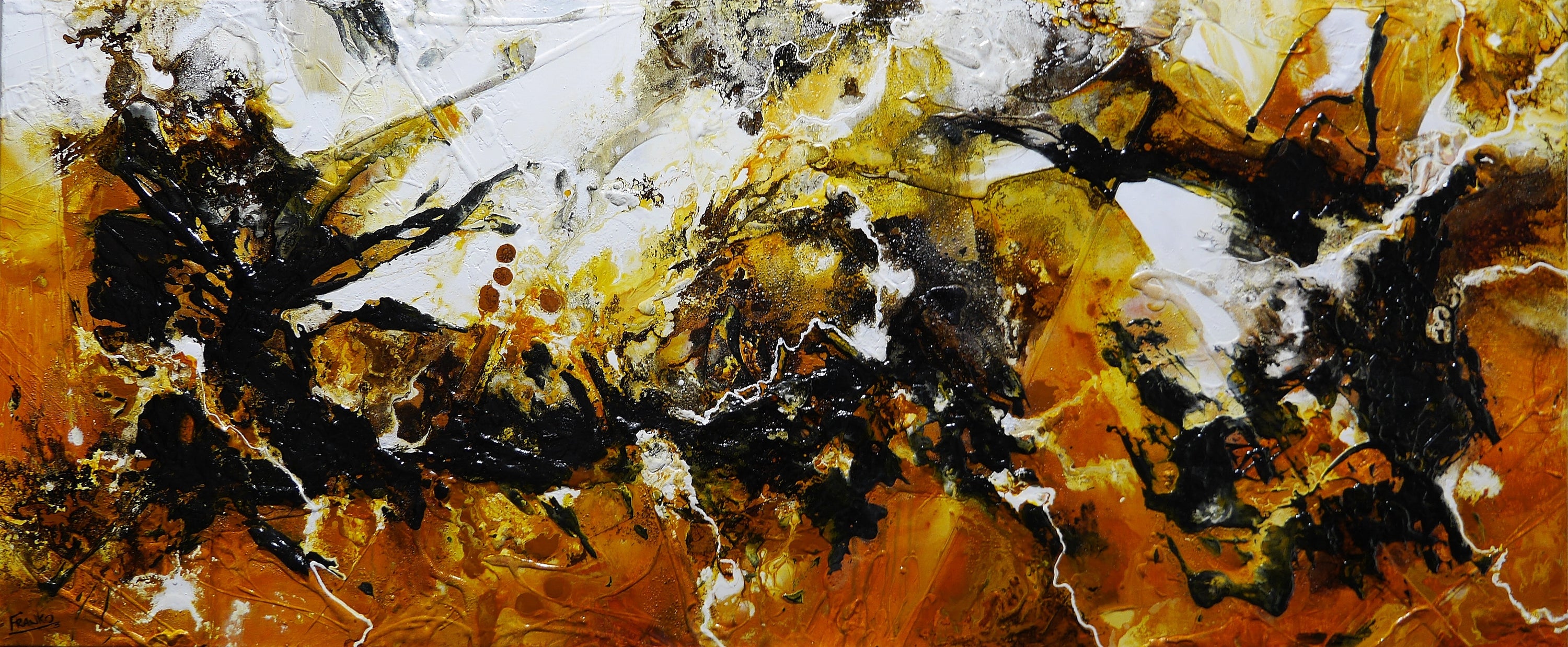 Ascension 240cm x 100cm Textured Abstract Painting