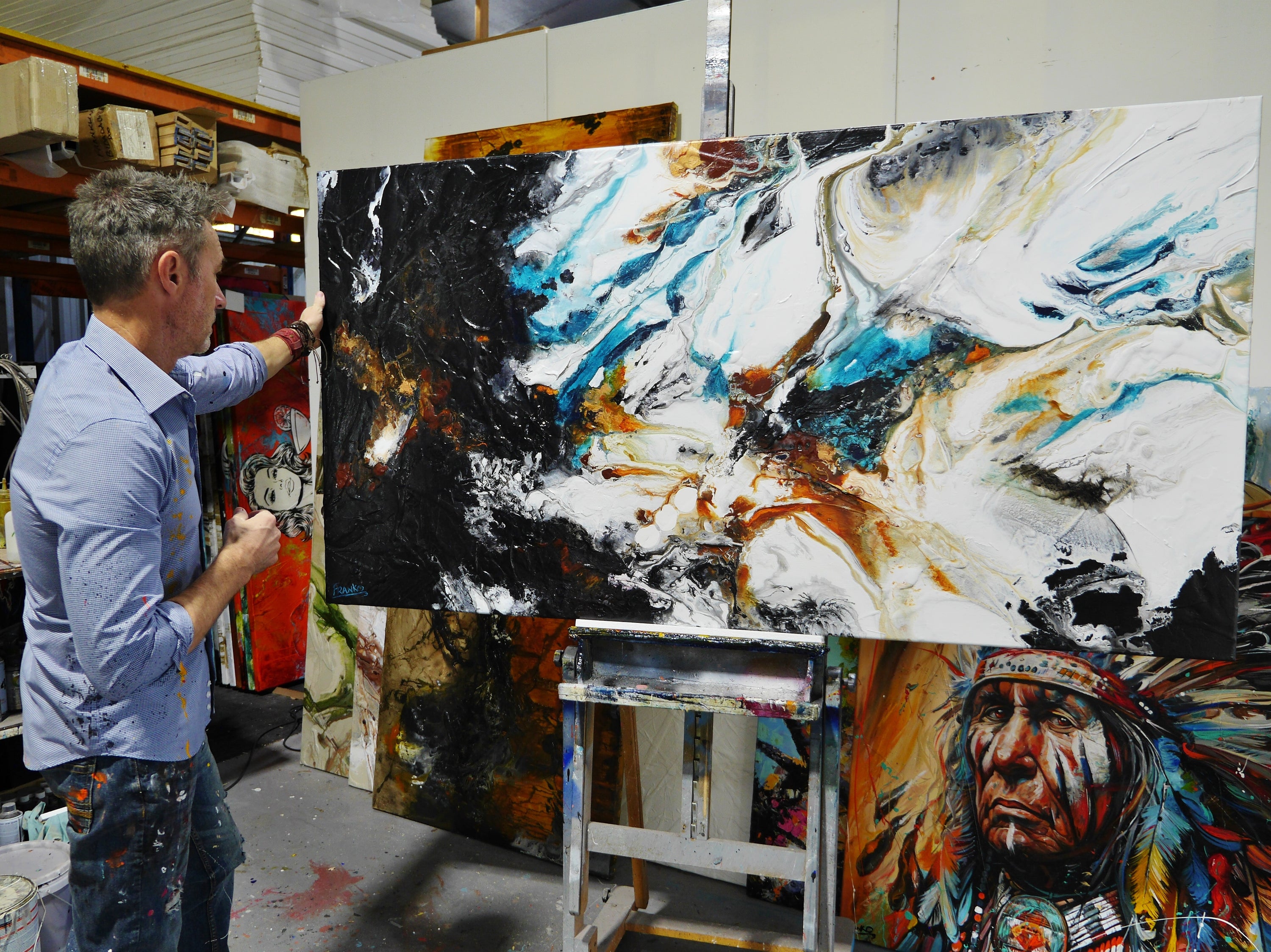 Pure Potion 190cm x 100cm Textured Abstract Painting (SOLD)