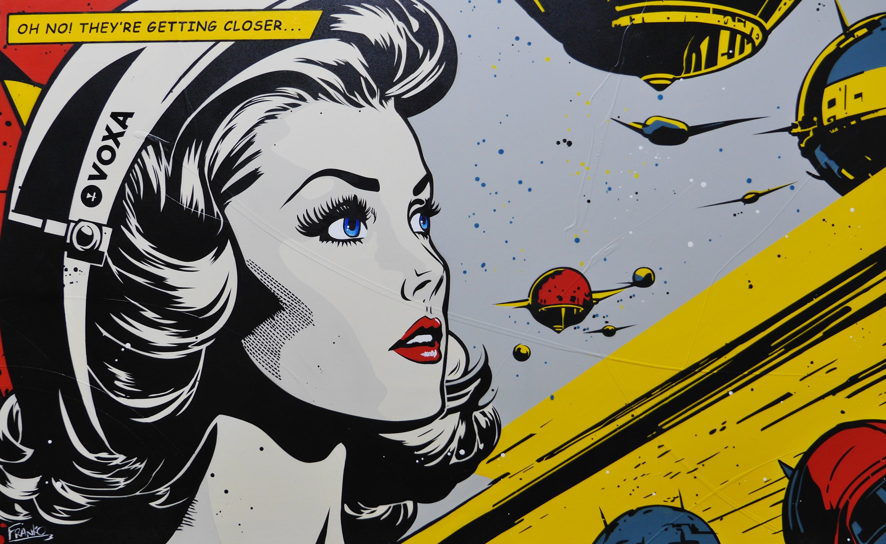 Getting Closer 160cm x 100cm Space Classic Pop Art Painting