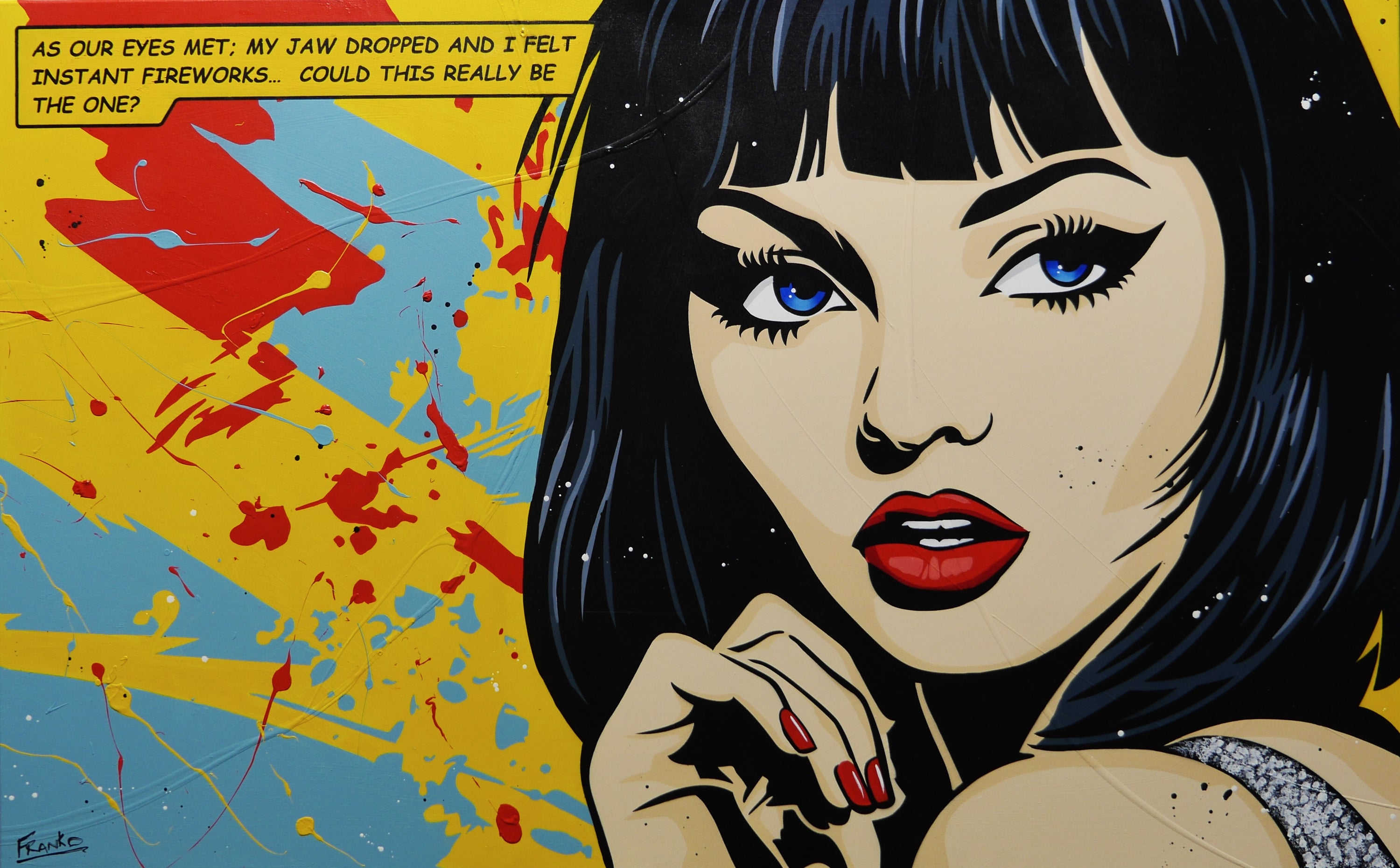 My Jaw Dropped 160cm x 100cm Classic Pop Art Painting