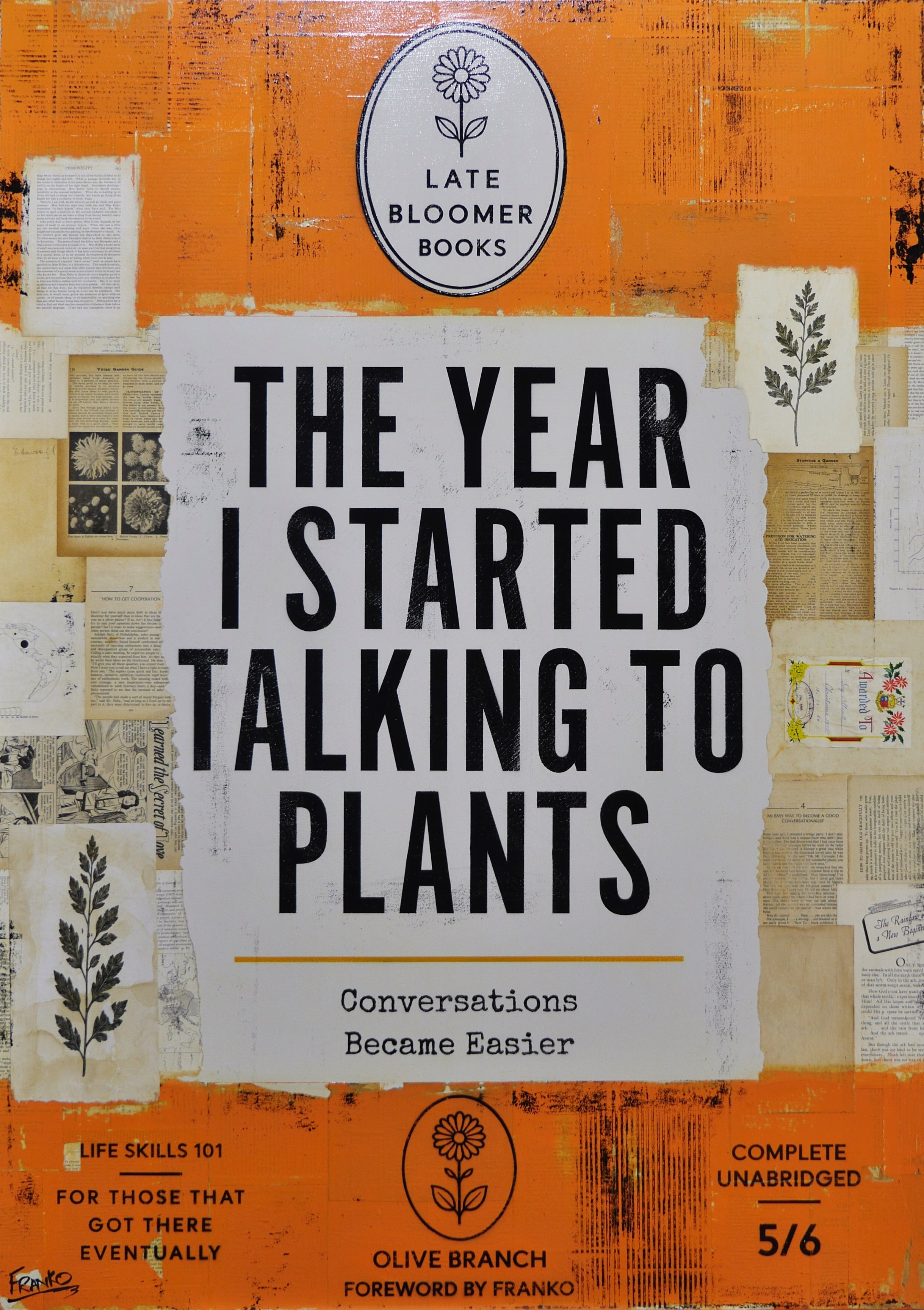 Late Bloomer Life Skills 62 100cm x 140cm Urban Pop Book Club Painting