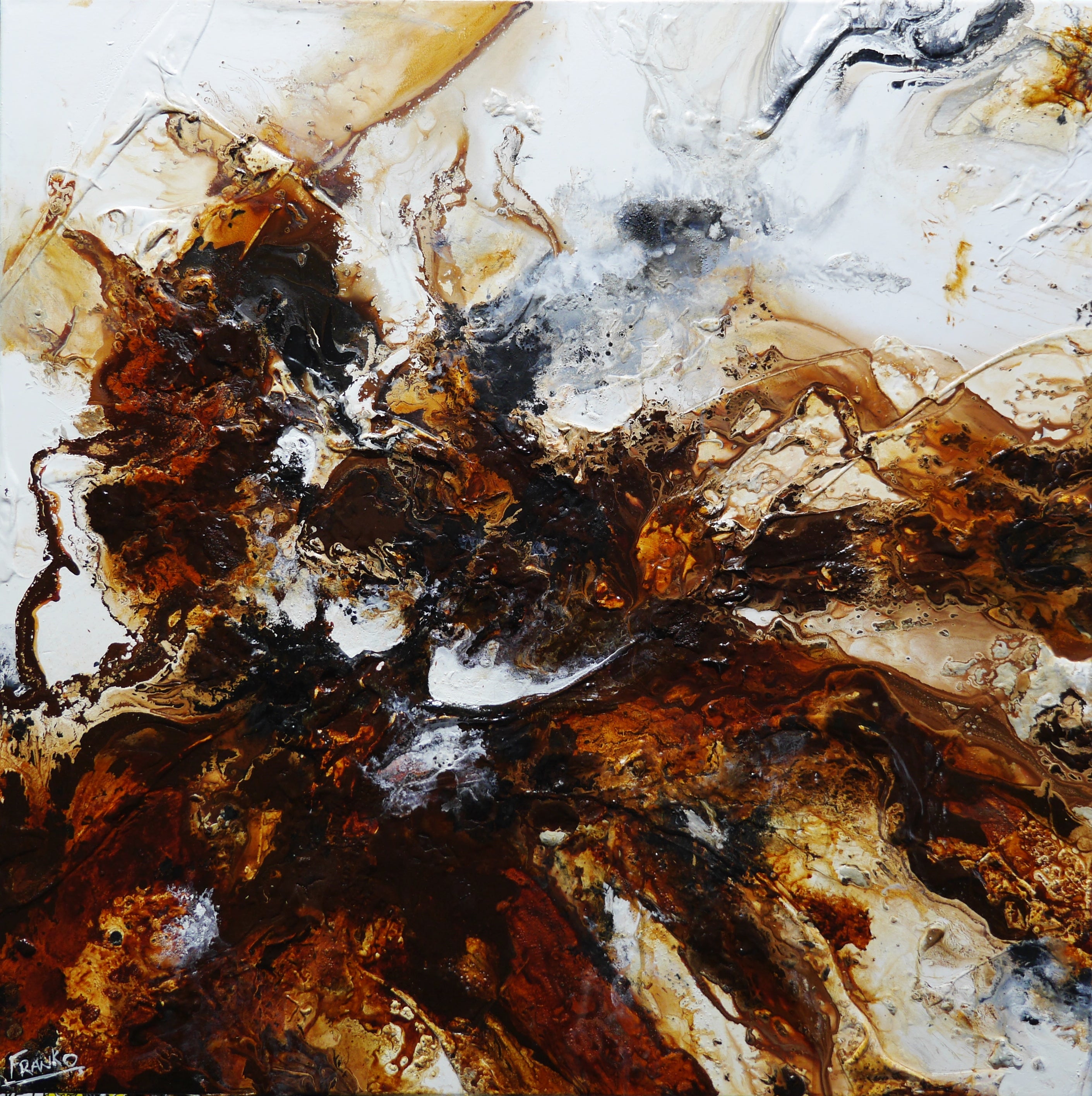 Oxide Duet 240cm x 120cm 2 Panel Textured Abstract Painting