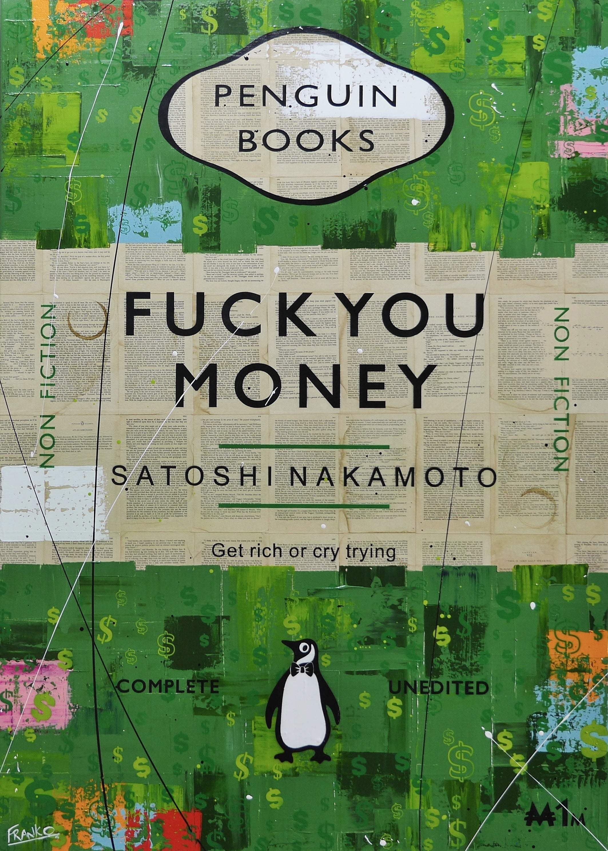 The Money Problem 140cm x 100cm Urban Pop Book Club Painting