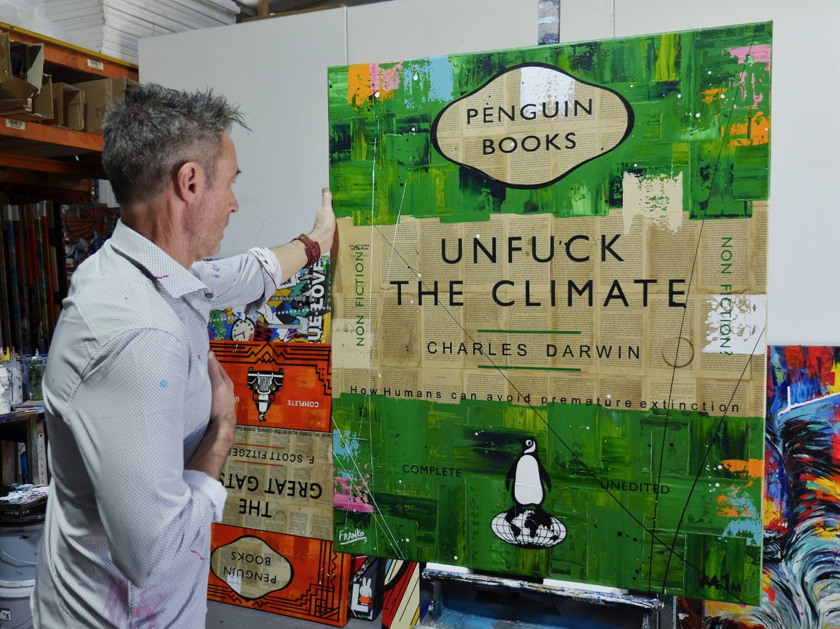 Climate 120cm x 100cm Urban Pop Book Club Painting