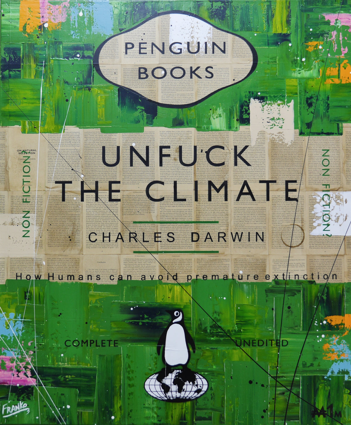 Climate 120cm x 100cm Urban Pop Book Club Painting