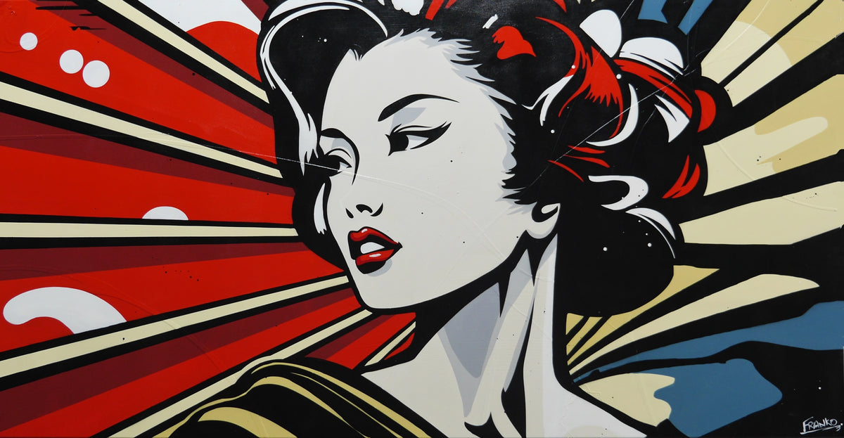 Yuki 190cm x 100cm Japanese Classic Pop Art Painting