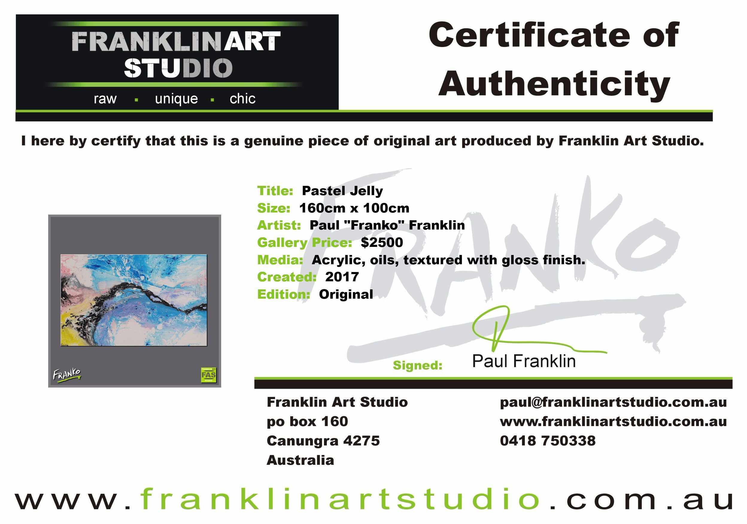 Pastel Jelly 160cm x 100cm Blue Abstract Painting (SOLD)-abstract-[Franko_Artist]-[The_Block]-[Dream_Homes]-[ideas]-[Grand_Designs]-[Art_Lover]-Franklin Art Studio