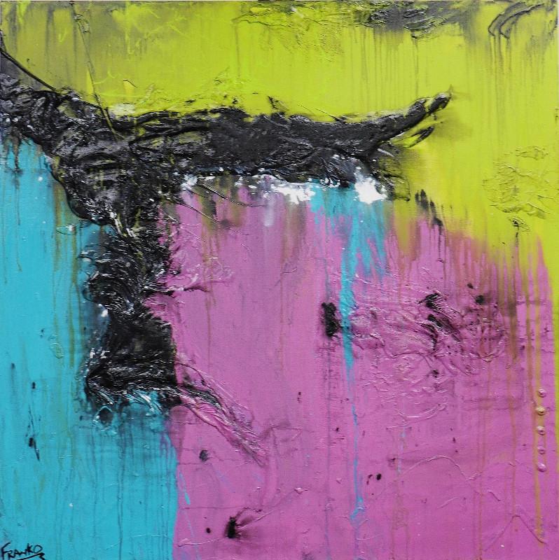Pastel Patch 100cm x 100cm Blue Purple Green Abstract Painting (SOLD)-abstract-[Franko_Artist]-[Australian_artist]-[Gold_Coast]-[Brisbane]-[modern]-[contemporary]-[original]-[Large_artwork]-Franklin Art Studio