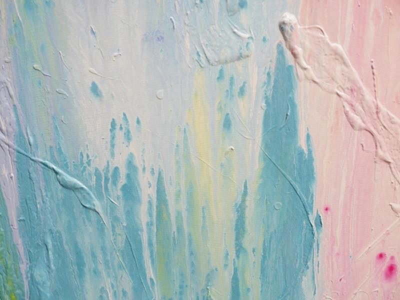 Pastel Riot 120cm x 150cm Colourful Abstract Painting (SOLD)