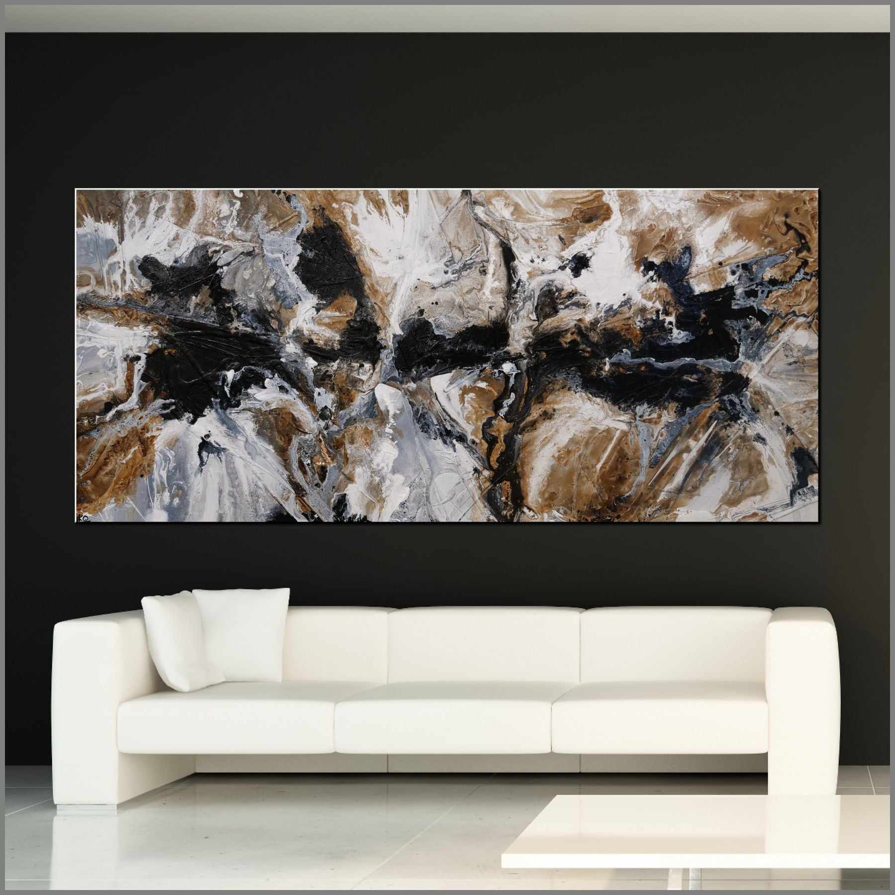 Peppered Raw 270cm x 120cm Rust White Black Textured Abstract Painting (SOLD)-[Franko_Artist]-[Australian_artist]-[Gold_Coast]-[Brisbane]-[modern]-[contemporary]-[original]-[Large_artwork]-[The_Block]-[Dream_Homes]-[ideas]-[Grand_Designs]-[Art_Lover]-Franklin Art Studio