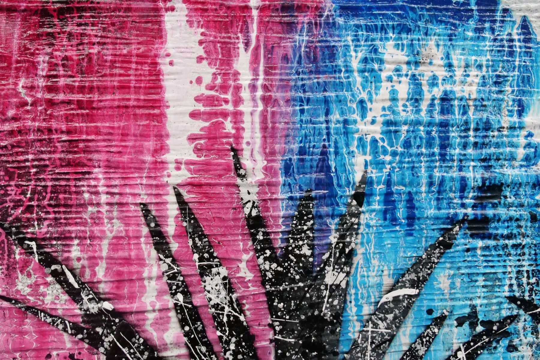 Pineapples 120cm x 150cm Pineapples Textured Urban Pop Art Painting (SOLD)
