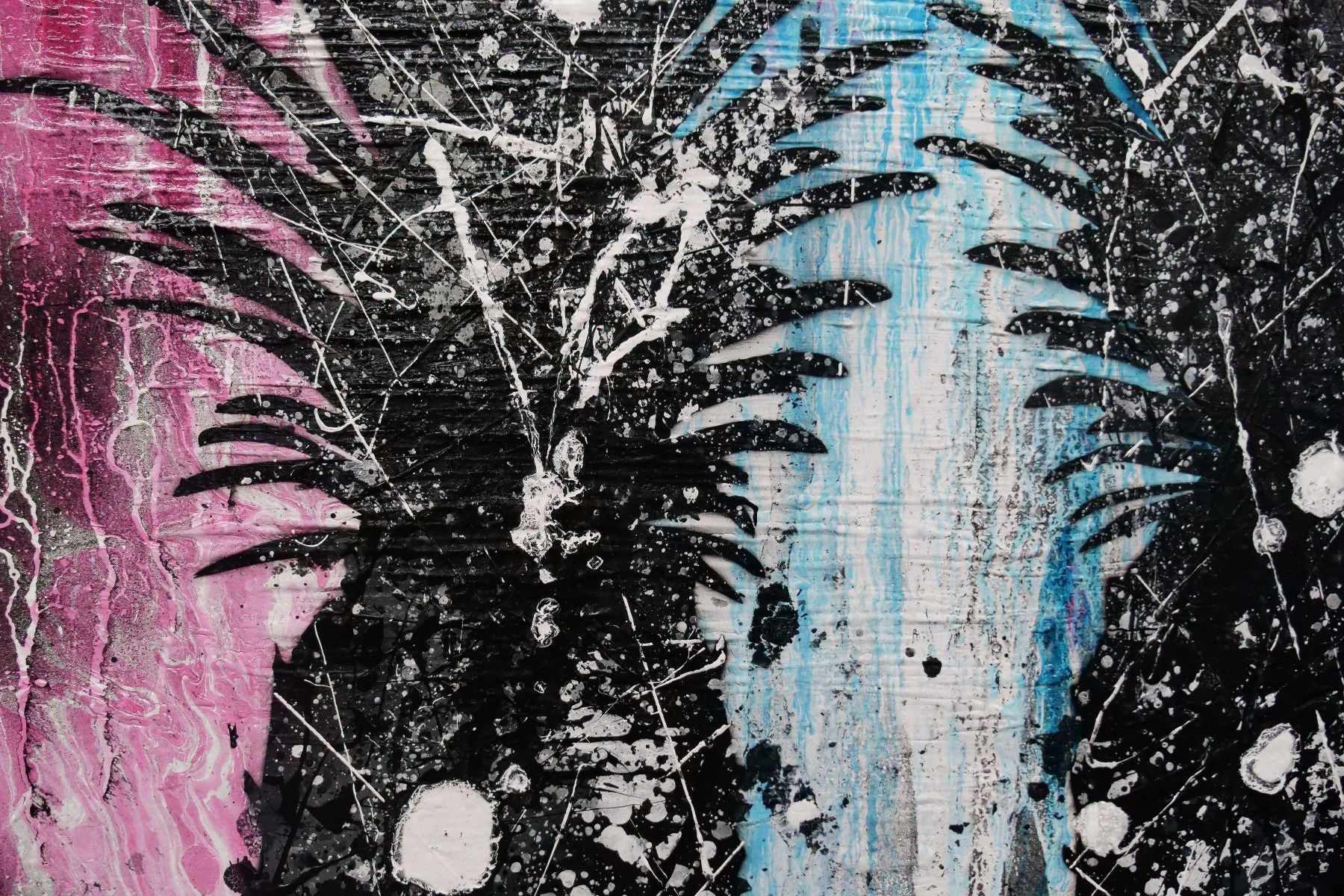 Pineapples 120cm x 150cm Pineapples Textured Urban Pop Art Painting (SOLD)