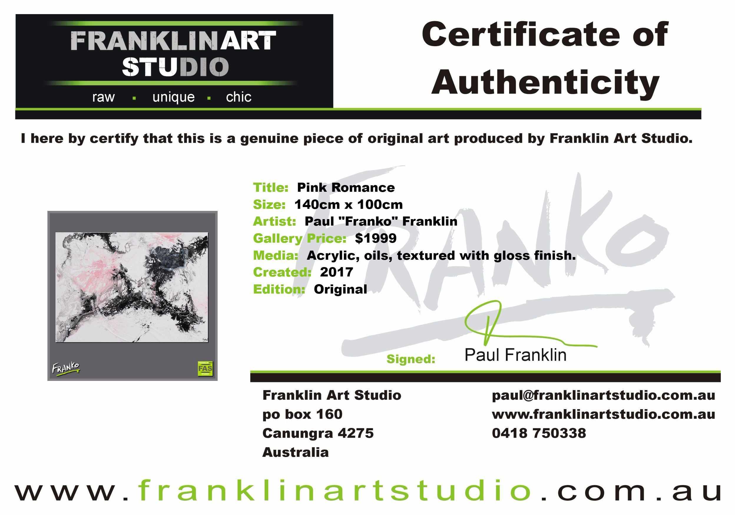 Pink Romance 140cm x 100cm White Black Pink Abstract Painting(SOLD)-abstract-[Franko_Artist]-[The_Block]-[Dream_Homes]-[ideas]-[Grand_Designs]-[Art_Lover]-Franklin Art Studio