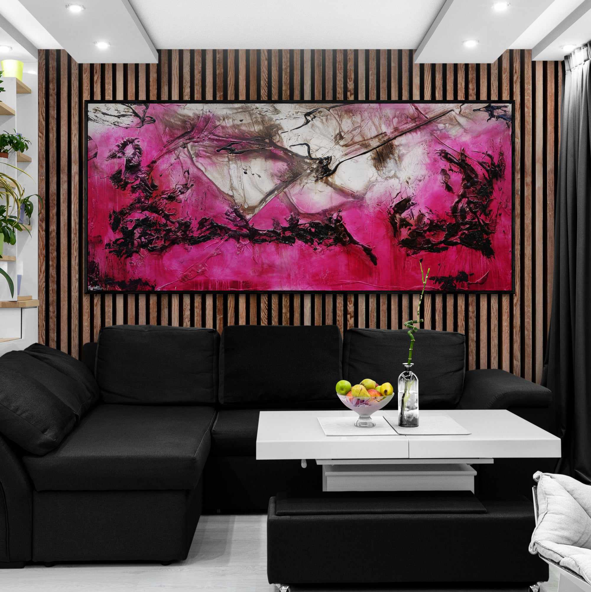 Pink and Grunge 270cm x 120cm Rust Pink Textured Abstract Painting (SOLD)-Abstract-[Franko_Artist]-[Australian_artist]-[Gold_Coast]-[Brisbane]-[modern]-[contemporary]-[original]-[Large_artwork]-[The_Block]-[Dream_Homes]-[ideas]-[Grand_Designs]-[Art_Lover]-Franklin Art Studio