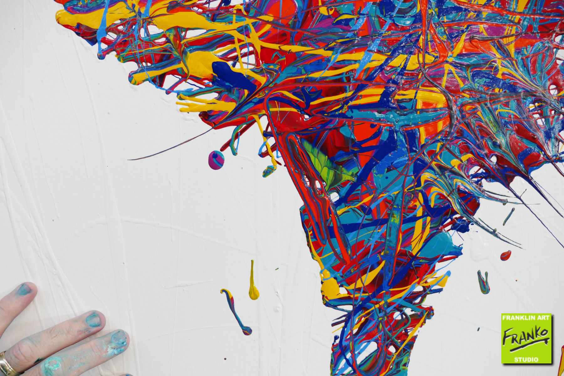 Poise 160cm x 60cm Ballerina Urban Pop Art Painting (SOLD)