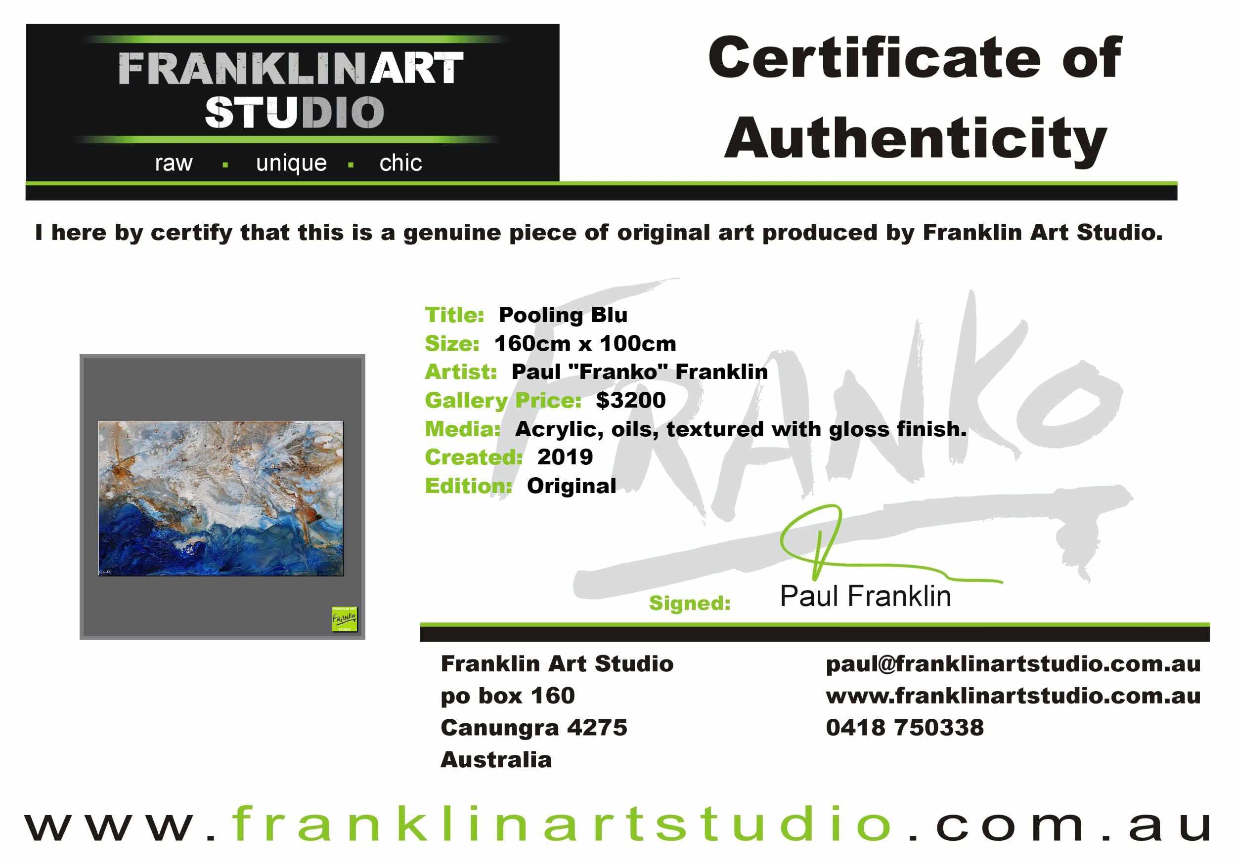 Pooling Blu 160cm x 100cm Cream Blue Textured Abstract Painting (SOLD)-Abstract-[Franko_Artist]-[The_Block]-[Dream_Homes]-[ideas]-[Grand_Designs]-[Art_Lover]-Franklin Art Studio