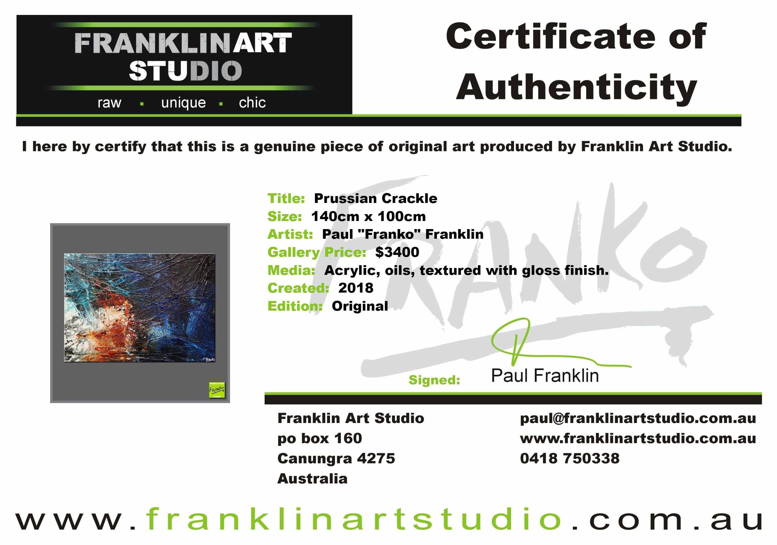 update alt-text with template Prussian Crackle 140cm x 100cm Brown Blue Textured Abstract Painting-Abstract-[Franko_Artist]-[The_Block]-[Dream_Homes]-[ideas]- [Grand_Designs]-Franklin Art Studio