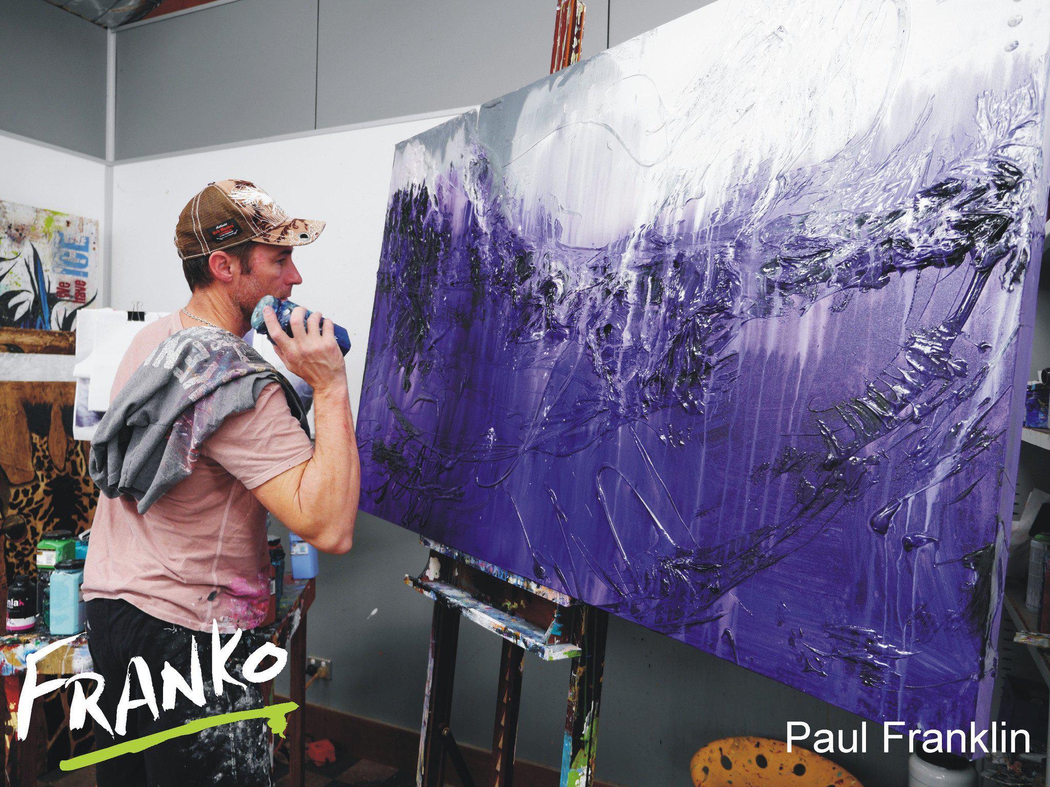 Purple Rush 160cm x 100cm Purple Abstract Painting (SOLD)-abstract-[Franko_Artist]-[The_Block]-[Dream_Homes]-[ideas]- [Grand_Designs]-Franklin Art Studio