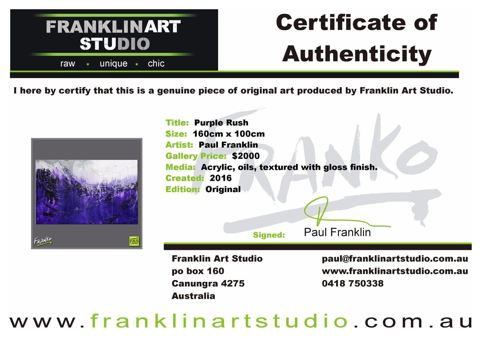 Purple Rush 160cm x 100cm Purple Abstract Painting (SOLD)-abstract-[Franko_Artist]-[The_Block]-[Dream_Homes]-[ideas]-[Grand_Designs]-[Art_Lover]-Franklin Art Studio