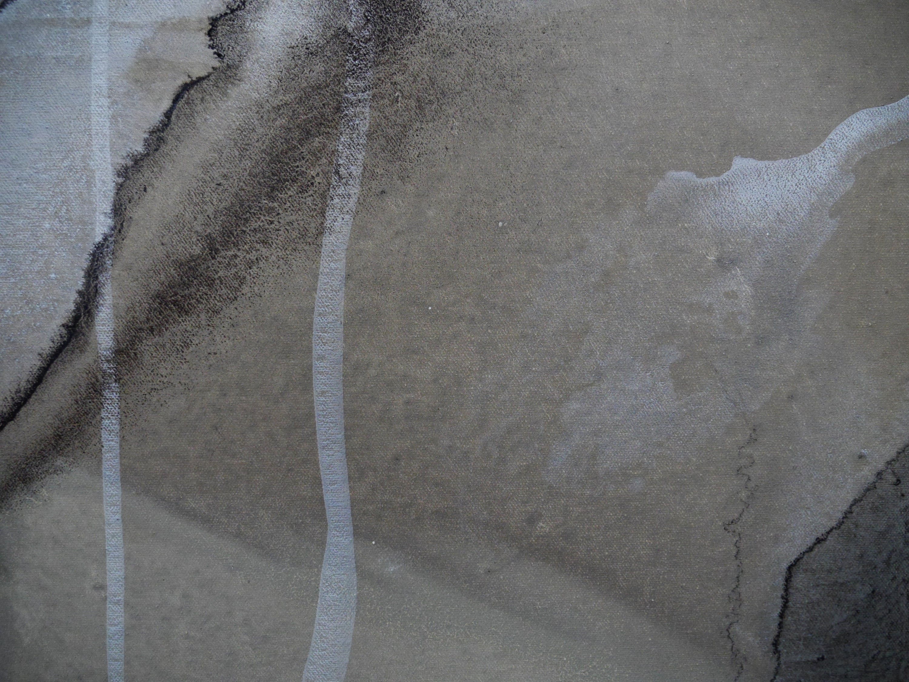 Refined 69 200cm x 80cm Cream Blue Rust White Grey Blended Abstract Painting Oak Frame (SOLD)