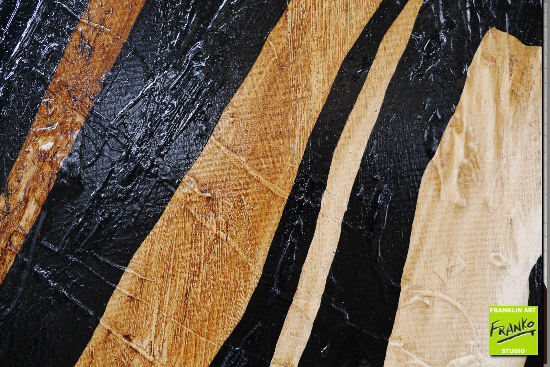 Ranako 190cm x 100cm Zebra Abstract Realism Textured Painting (SOLD)