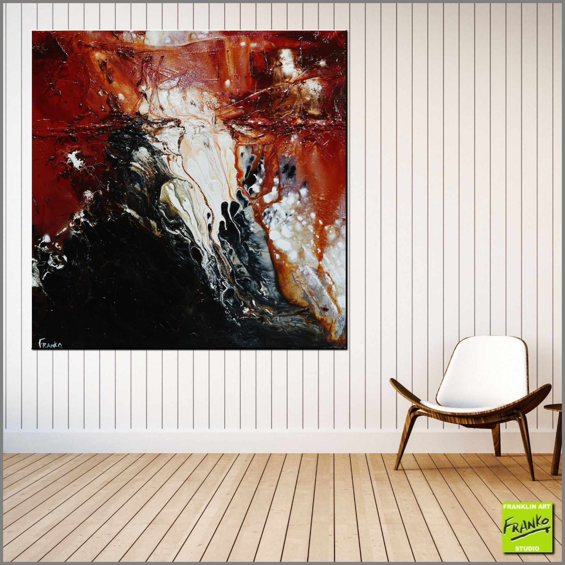 Rare Earth 100cm x 100cm Brown Black White Textured Abstract Painting (SOLD)-Abstract-[Franko_Artist]-[Australian_artist]-[Gold_Coast]-[Brisbane]-[modern]-[contemporary]-[original]-[Large_artwork]-[The_Block]-[Dream_Homes]-[ideas]-[Grand_Designs]-[Art_Lover]-Franklin Art Studio