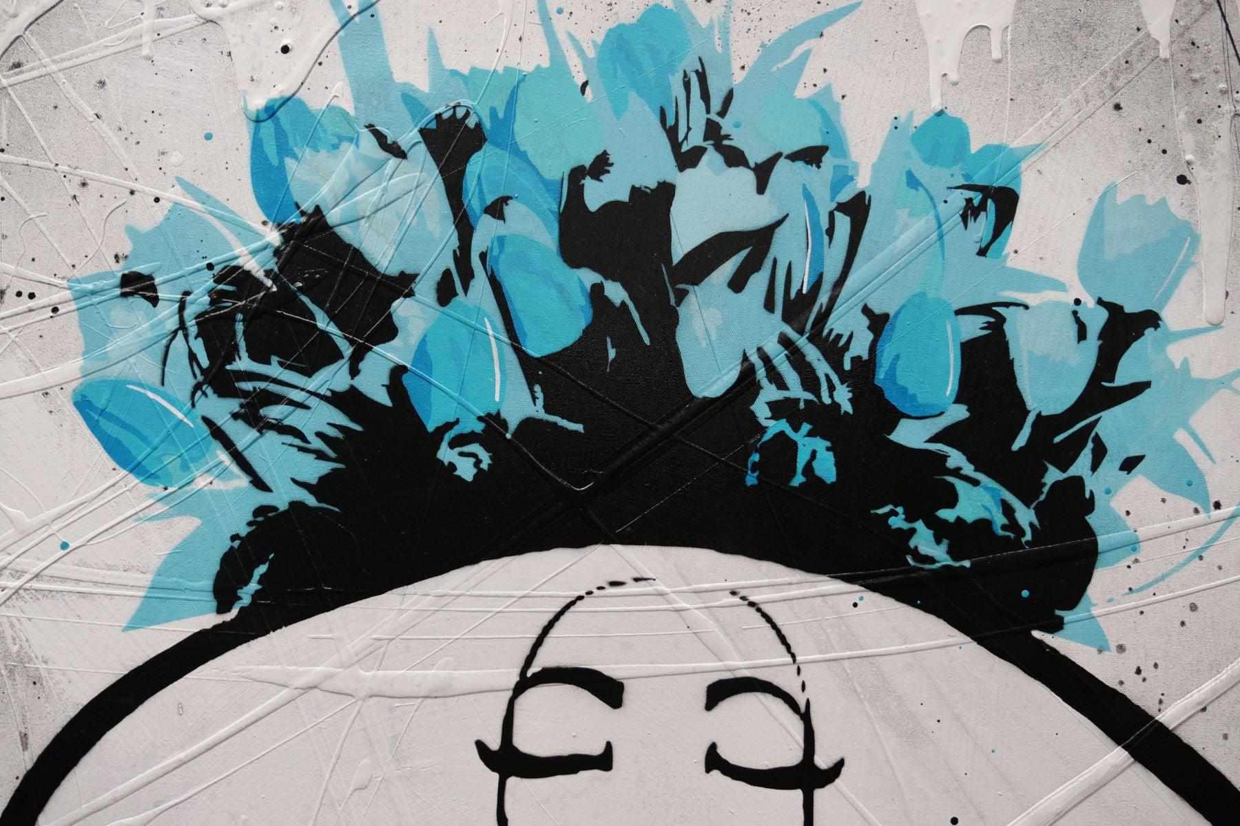 Raw Sass 140cm x 100cm Tiffany and Co Textured Urban Pop Art Painting (SOLD)