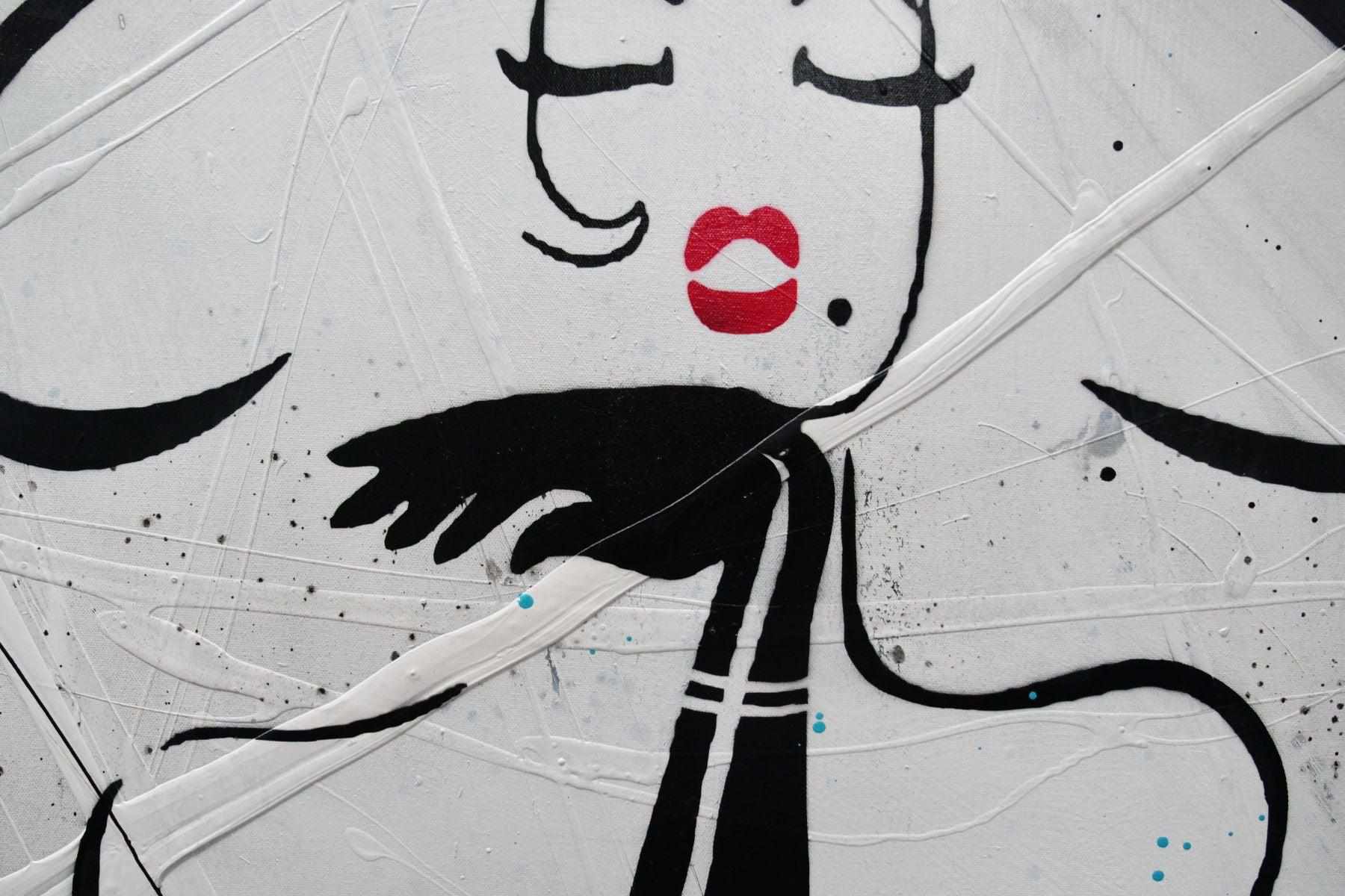 Raw Sass 140cm x 100cm Tiffany and Co Textured Urban Pop Art Painting (SOLD)