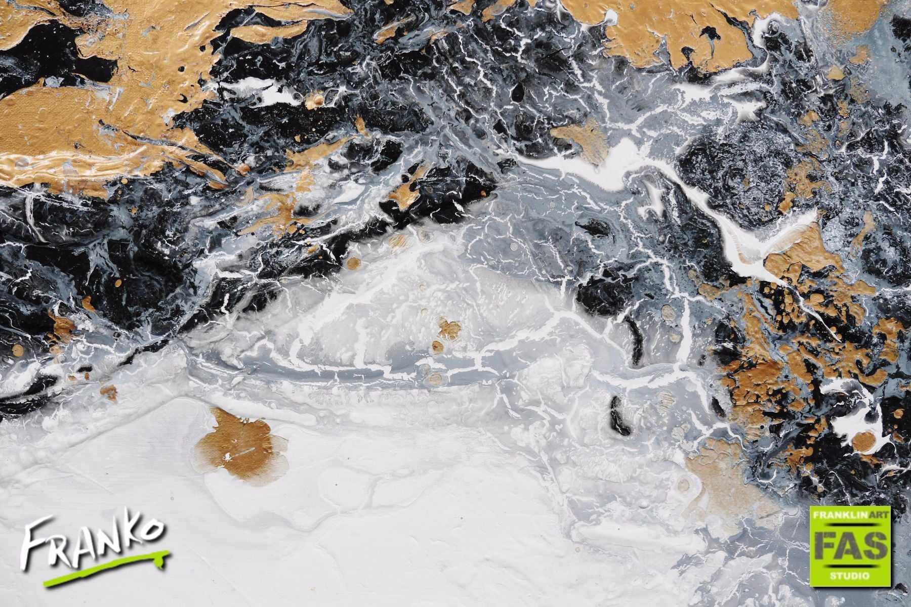 Raw Sophistication 200cm x 80cm White Gold Abstract Painting (SOLD)