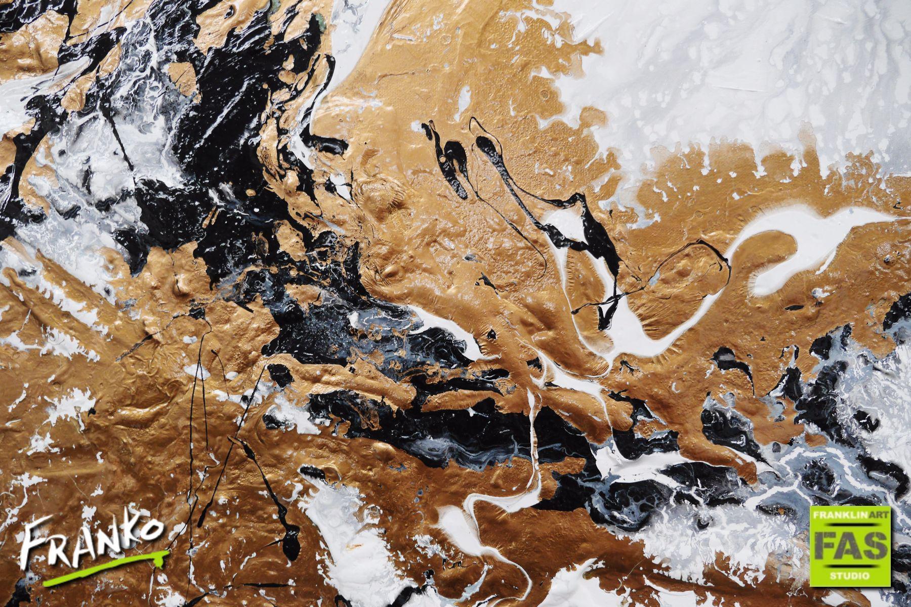Raw Sophistication 200cm x 80cm White Gold Abstract Painting (SOLD)-abstract-[Franko]-[Artist]-[Australia]-[Painting]-Franklin Art Studio