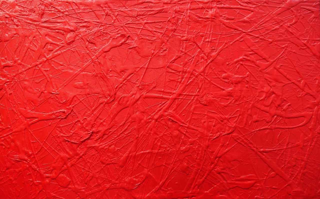 Red Devil 160cm x 100cm Red Textured Abstract Painting (SOLD)