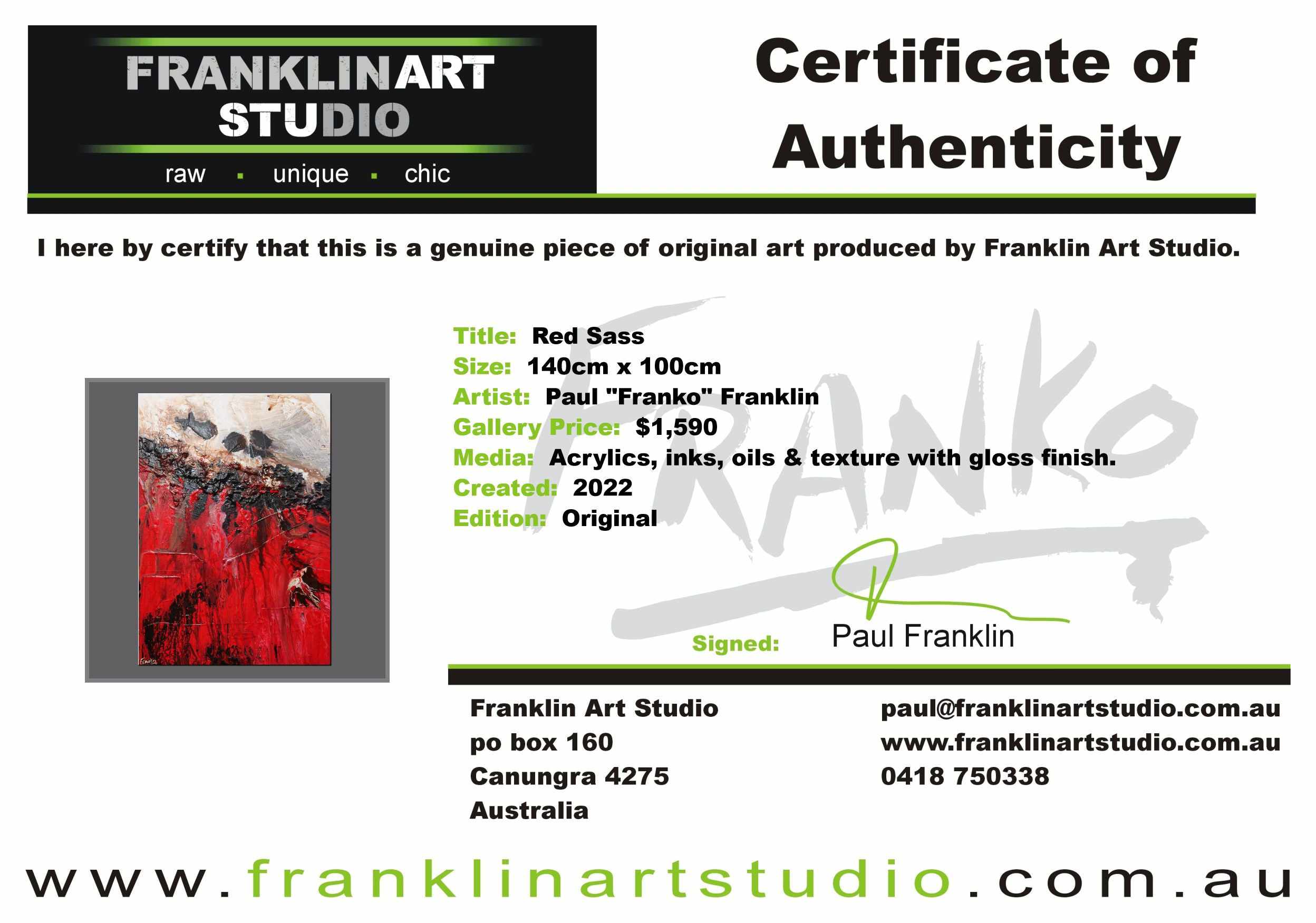 Red Sass 140cm x 100cm Red Cream Textured Abstract Painting (SOLD)-Abstract-[Franko_Artist]-[The_Block]-[Dream_Homes]-[ideas]-[Grand_Designs]-[Art_Lover]-Franklin Art Studio