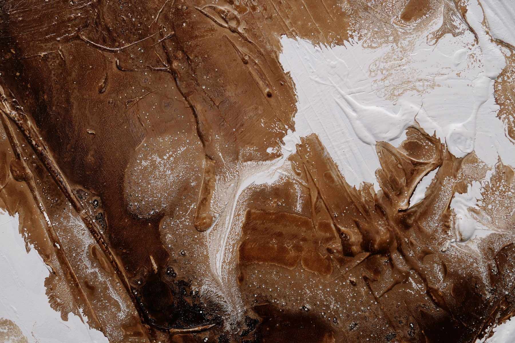 Resonance 190cm x 100cm Rust White Textured Abstract Painting (SOLD)