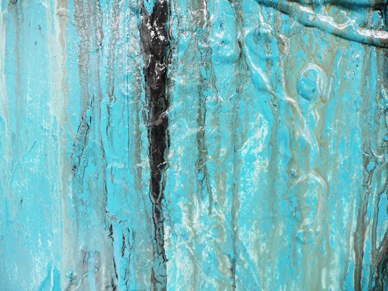Right Back 140cm x 100cm Blue Abstract Painting (SOLD)