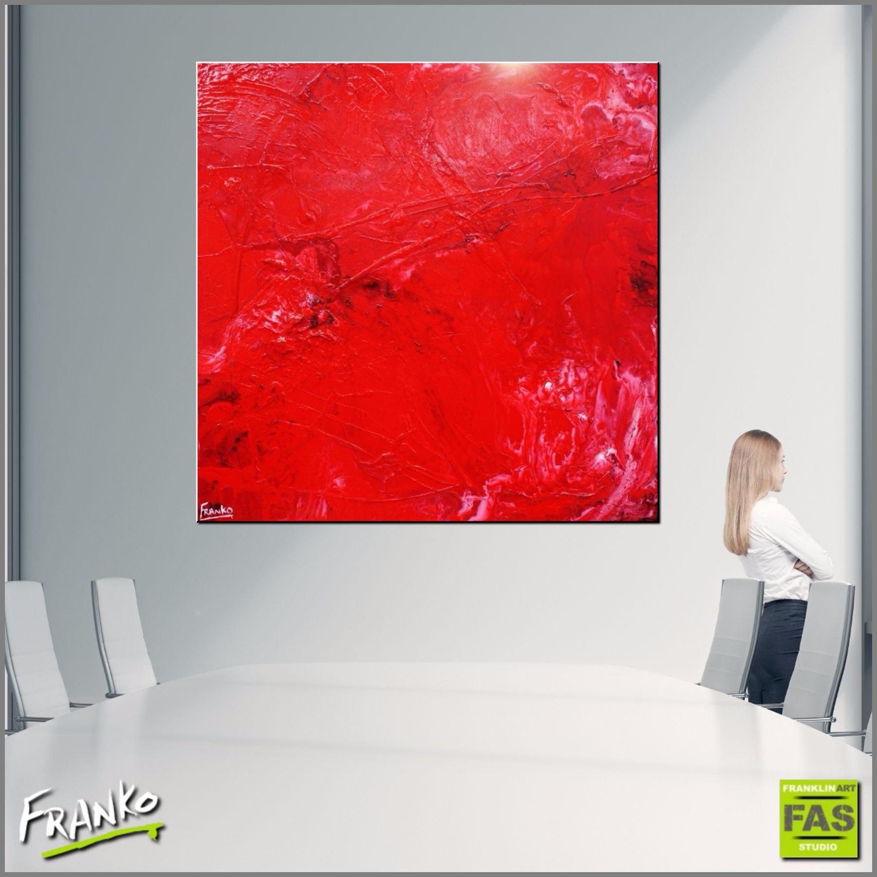 Rock Lobster 120cm x 120cm Red Abstract Painting (SOLD)-abstract-[Franko_Artist]-[Australian_artist]-[Gold_Coast]-[Brisbane]-[modern]-[contemporary]-[original]-[Large_artwork]-[The_Block]-[Dream_Homes]-[ideas]-[Grand_Designs]-[Art_Lover]-Franklin Art Studio