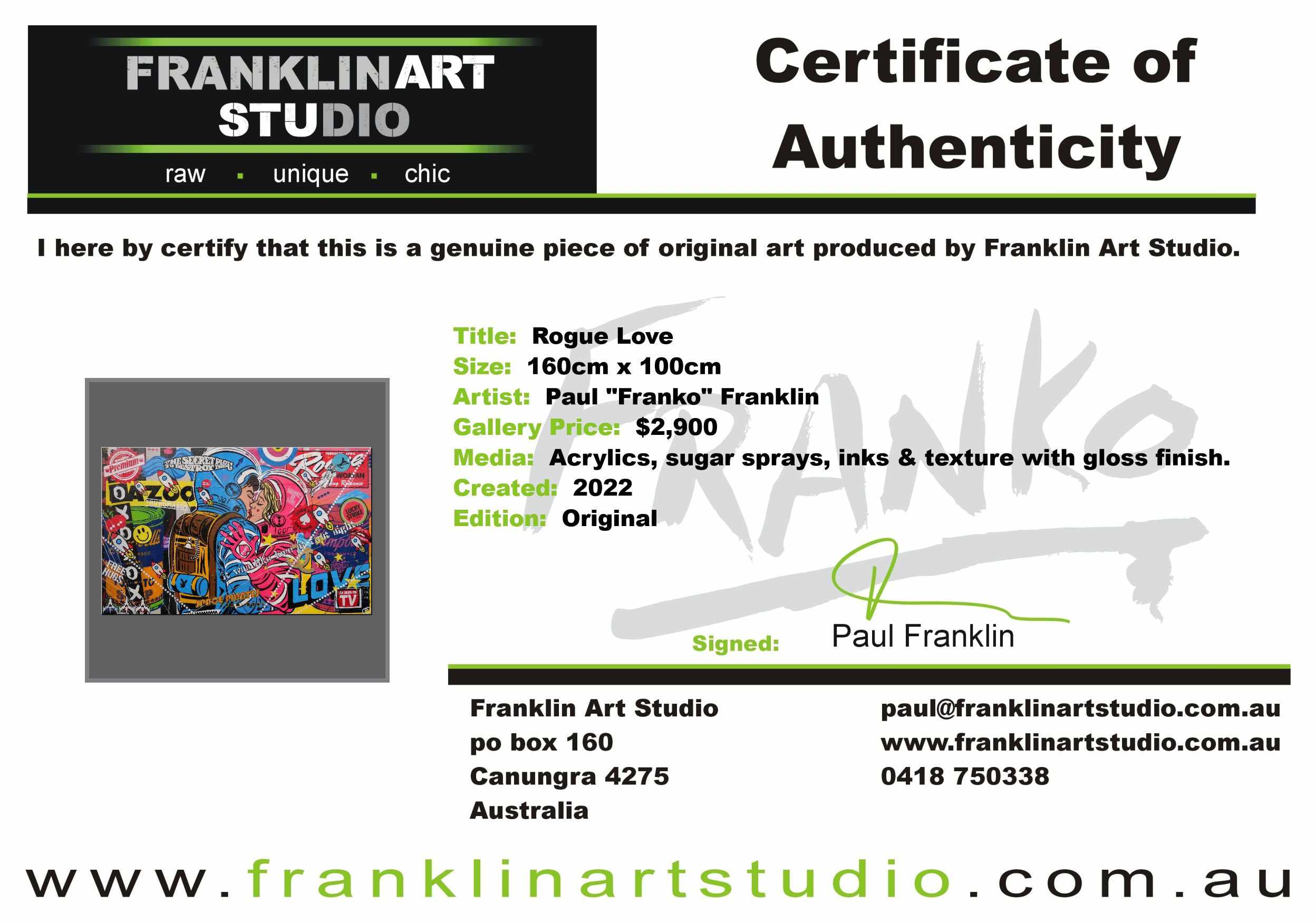 Rogue Love 160cm x 100cm Space Cadets Kissing Textured Urban Pop Art Painting (SOLD)-Urban Pop Art-[Franko_Artist]-[The_Block]-[Dream_Homes]-[ideas]-[Grand_Designs]-[Art_Lover]-Franklin Art Studio