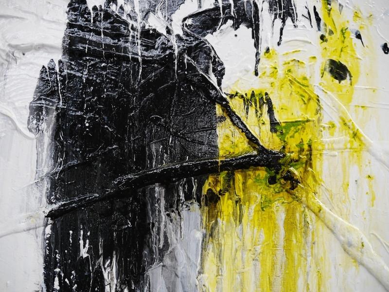 Rushing Lime Juice 190cm x 100cm Green Abstract Painting (SOLD)