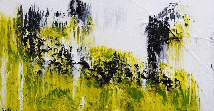 Rushing Lime Juice 190cm x 100cm Green Abstract Painting (SOLD)-abstract-[Franko_Artist]-[Australian_artist]-[Gold_Coast]-[Brisbane]-[modern]-[contemporary]-[original]-[Large_artwork]-Franklin Art Studio