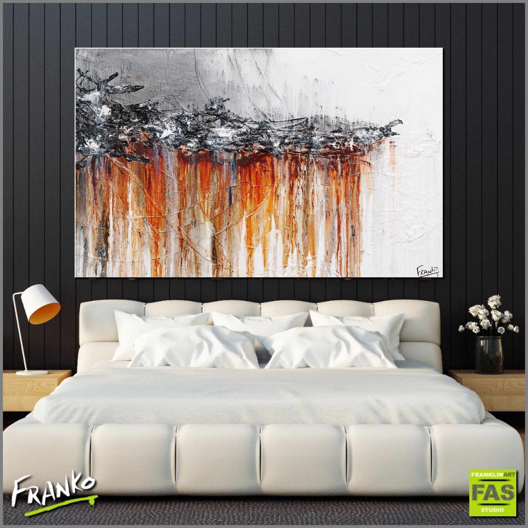 Rust And Dust 160cm x 100cm Rust and white Abstract Painting (SOLD)-abstract-[Franko_Artist]-[Australian_artist]-[Gold_Coast]-[Brisbane]-[modern]-[contemporary]-[original]-[Large_artwork]-[The_Block]-[Dream_Homes]-[ideas]-[Grand_Designs]-[Art_Lover]-Franklin Art Studio