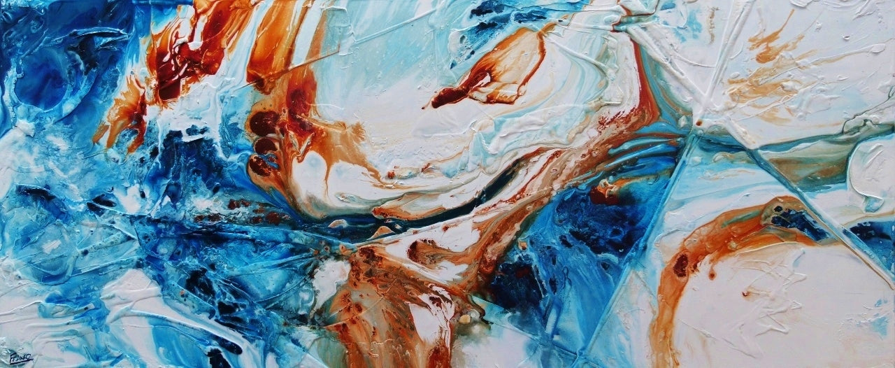 Rust and Azure 240cm x 100cm Blue Oxide Textured Abstract Painting (SOLD)-Abstract-[Franko_Artist]-[Australian_artist]-[Gold_Coast]-[Brisbane]-[modern]-[contemporary]-[original]-[Large_artwork]-Franklin Art Studio