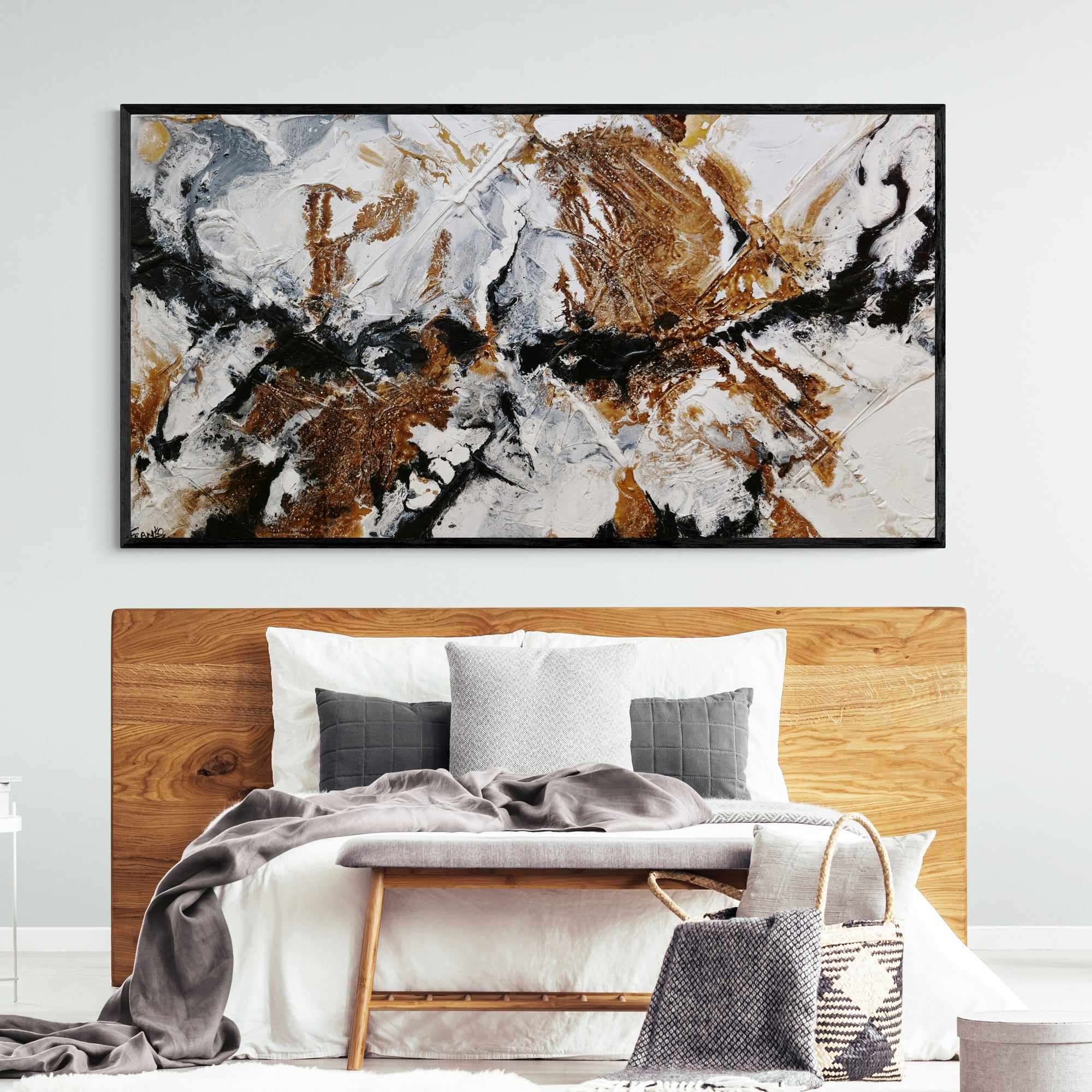 Rusted Black Ice 190cm x 100cm White Rust Black Textured Abstract Painting SOLD-Abstract-[Franko_Artist]-[Australian_artist]-[Gold_Coast]-[Brisbane]-[modern]-[contemporary]-[original]-[Large_artwork]-[The_Block]-[Dream_Homes]-[ideas]-[Grand_Designs]-[Art_Lover]-Franklin Art Studio