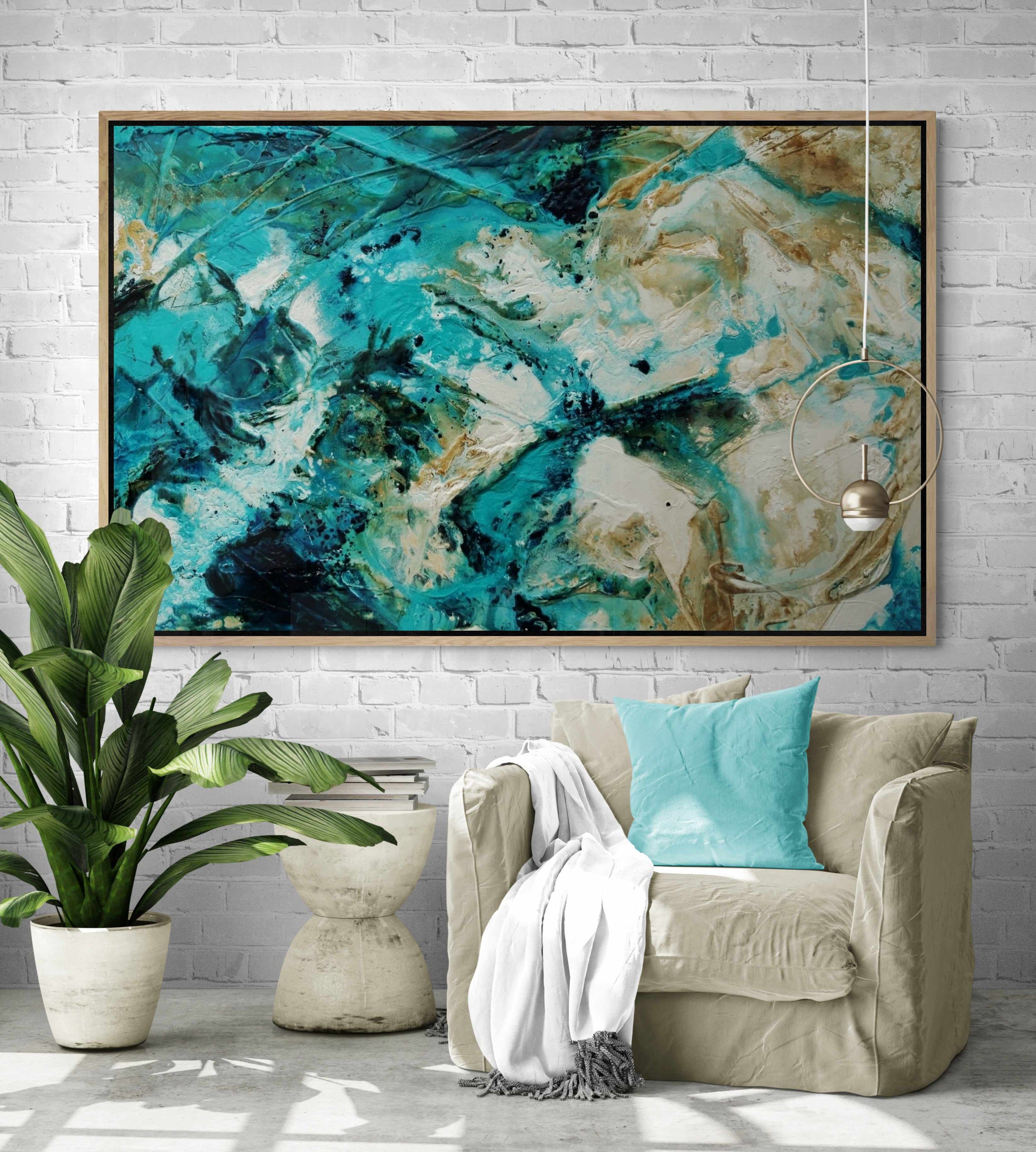 Rusted Honey 160cm x 100cm Teal Rust Textured Abstract Painting-Abstract-[Franko_Artist]-[Australian_artist]-[Gold_Coast]-[Brisbane]-[modern]-[contemporary]-[original]-[Large_artwork]-[The_Block]-[Dream_Homes]-[ideas]-[Grand_Designs]-[Art_Lover]-Franklin Art Studio