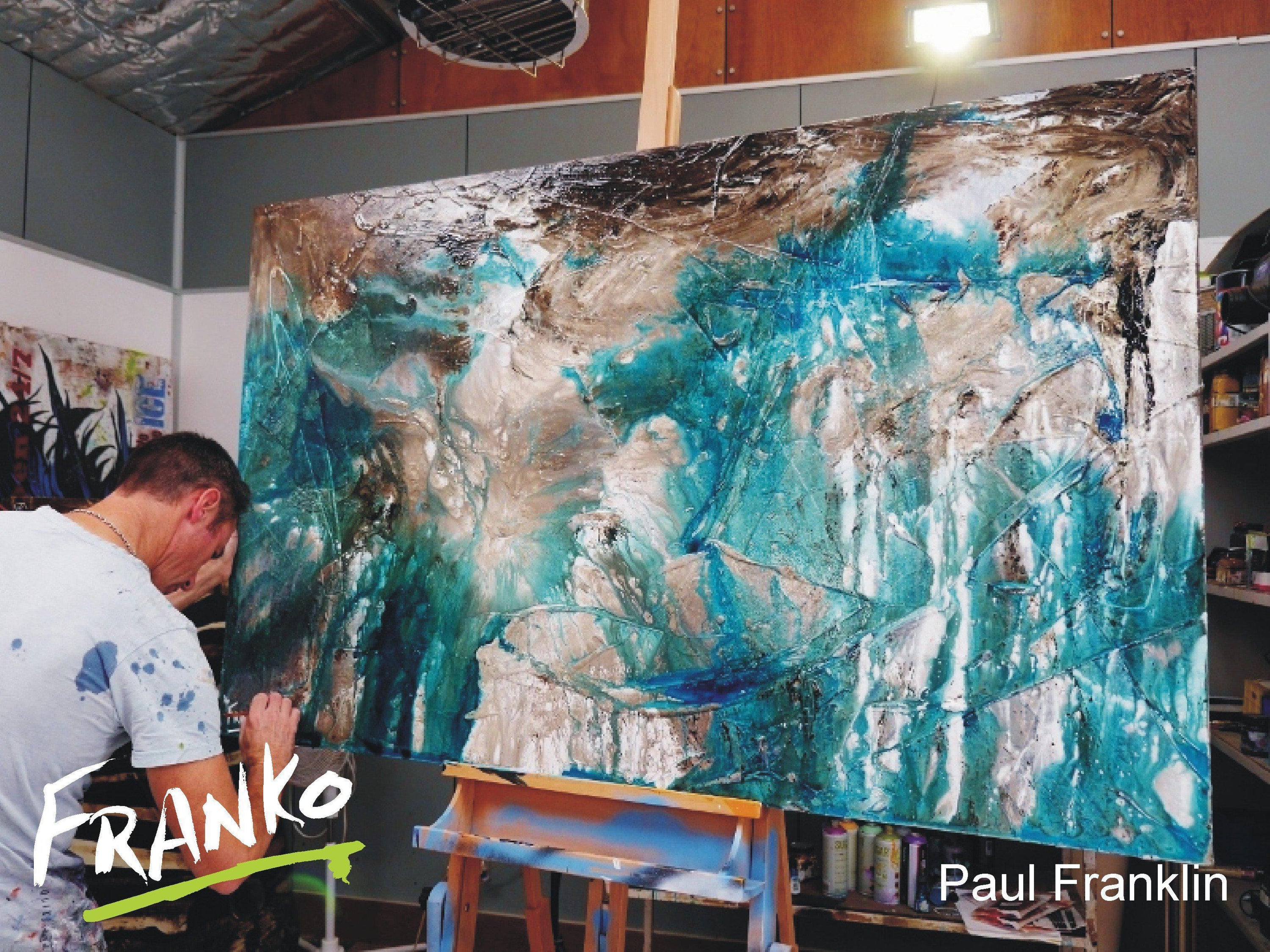 Rusted Jade 160cm x 100cm Jade Abstract Painting (SOLD)-abstract-[Franko_Artist]-[The_Block]-[Dream_Homes]-[ideas]- [Grand_Designs]-Franklin Art Studio