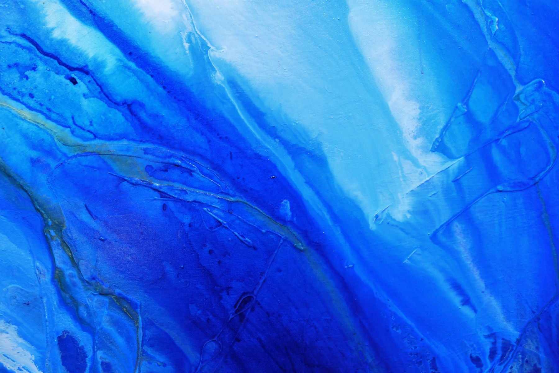 Rusted Oxide Coast 200cm x 120cm Blue Orange Textured Abstract Painting (SOLD)